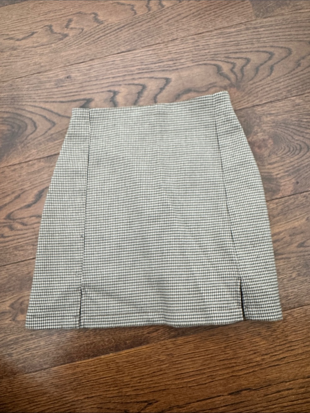 John Galt Classic Houndstooth Pencil Skirt - Black & White